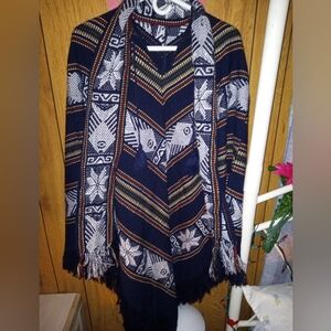 Authentic hand woven poncho